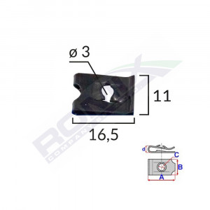 CLIPS FIXARE UNIVERSAL - NEGRU SET 25 BUC - Img 1