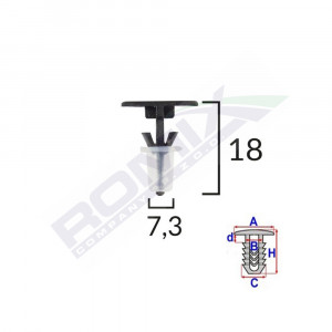 CLIPS TAPITERIE PENTRU SHARAN/ALHAMBRA SET 10 BUC - Img 1