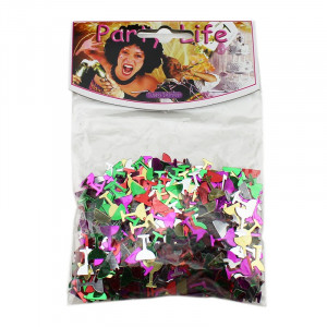 Confetti decor masa, in forma de pahar, multicolore, 26 grame, accesorii petrecere - Img 2