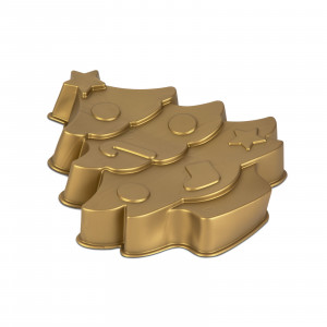 Formă de copt din silicon - brad - 28 x 25 x 4,5 cm - Img 1