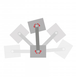 HANDY - Magnet de fixare dublu, articulat, pentru sudură - reglabil 360° - 22 kgf / magnet - Img 4