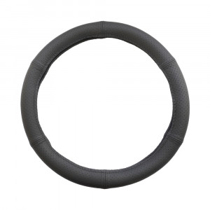 HUSA VOLAN PIELE NATURALA PERFORATA NEGRU 44-46 CM