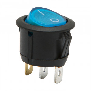 Interupator basculant1 circuit6A-250VON-OFFlumini de albastru - Img 1