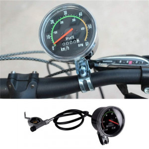 Kilometraj mecanic pentru bicicleta, vitezometru resetabil analog, cablu 86 cm - Img 12