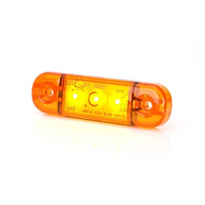 LAMPA GABARIT LED 708 W97.1, 12V-24V, POZITIE PORTOCALIU WAS - Img 8