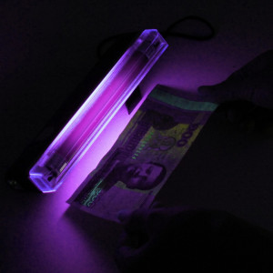 Lampa uv (blacklight) portabila de buzunar, 4w, detector valuta, lanterna - Img 2