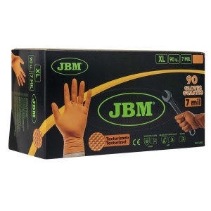 MANUSI DIN NITRIL DE CULOARE ORANGE 7.0 MARIMEA: XL (90BUC) JBM - Img 3