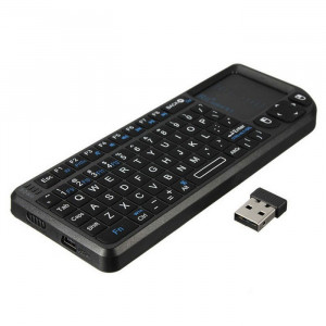 Mini tastatura wireless smart tv, pc, tableta, xbox 360, ps3, cu touchpad rii x1 - Img 2