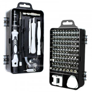 Set 115 scule de precizie, chei torx, capete interschimbabile, cutie stocare - Img 1