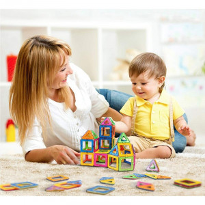 Set constructie magnetic, 106 piese, joc educativ si creativ, varsta 3+, procart - Img 5