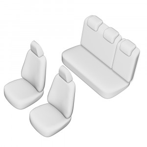 SET HUSE SCAUN OPEL ASTRA 2016- (BANCHETA FRACTIONATA) CU TETIERE SPATE IN FORMA DE L - Img 7