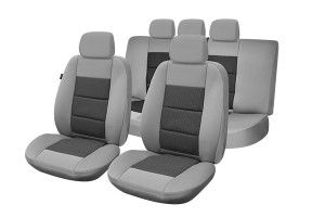 SET HUSE SCAUN PREMIUM LUX GRI UMB4 - Img 1