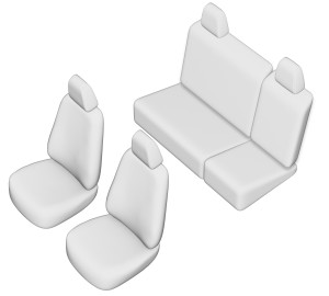 SET HUSE SCAUN SKODA FABIA 2008-2014 (BANCHETA FRACTIONATA) - Img 2