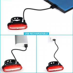 Stop led pentru bicicleta, reincarcabil usb 600 mah, 16 led-uri, 4 moduri iluminare, ipx4 - Img 6