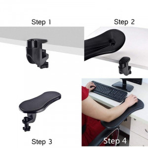 Suport ergonomic de brat pentru birou, corectare postura, unghi reglabil, 28x13.5 cm - Img 10