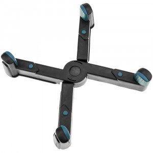 Suport mobil pentru unitate pc, ajustabil 8-25 cm, 4 roti pivotante, negru - Img 3
