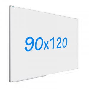 Tabla magnetica whiteboard, 90x120 cm, rama aluminiu slim, suport markere