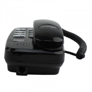 Telefon fix cu fir, montabil pe perete tastatura iluminata, redial, mute, flash culoare negru - Img 3