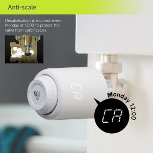 Termostat inteligent pentru calorifer, wifi, android ios, control vocal alexa, programabil - Img 17
