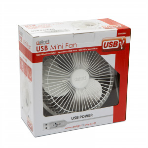 Ventilator USB mini - Alb - Img 3
