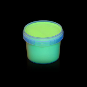 Vopsea invizibila fluorescenta reactiva uv, transparenta verde recipient 30 g - Img 2