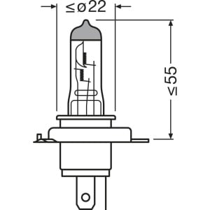 BEC 12V H4 60/55 W NIGHT BREAKER SILVER +100% BLISTER 1 BUC OSRAM - Img 8