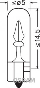 BEC 12V W2W ORIGINAL SET 10 BUC OSRAM - Img 2