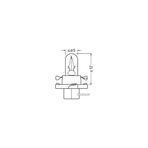 BEC BORD BX8.4D SOCLU VERDE DESCHIS 12V 2W SET 10 BUC OSRAM - Img 3