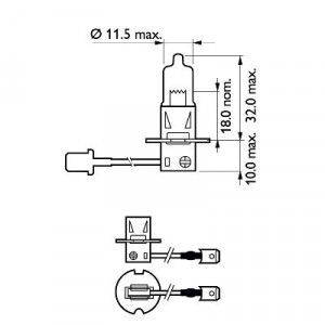 BEC PROIECTOR H3 12V VISION (blister) PHILIPS - Img 3