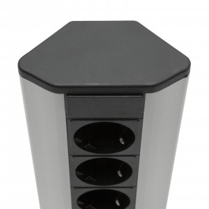 Bloc multipriză de colţ 4 x 250V, 16A / 2 x USB, 2,1A - Img 4