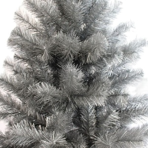 Brad artificial imperial grey argintiu, decor craciun, inaltime 180 cm, aspect natural - Img 2