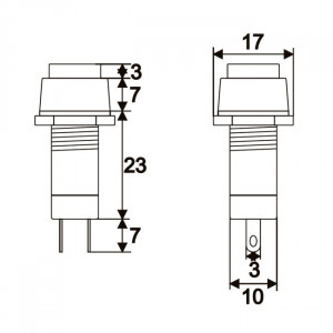 Buton1 circuit1A-250VOFF-ONnegru - Img 2