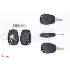 CARCASA CHEIE CONTACT PENTRU DACIA LOGAN / SANDERO 2 BUTOANE. CU CHEIE - Img 1