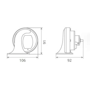 CLAXON ELECTROMAGNETIC, TIP MELC, 24V 3A TON INALT - Img 5