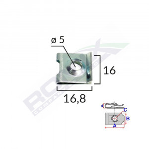CLIPS METALIC FIXARE UNIVERSAL SET 10 BUC - Img 1