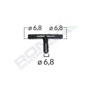 CONECTOR TEU FURTUN CONDUCTE UNIVERSAL 6.8MM - NEGRU SET 5 BUC - Img 3