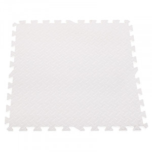 Covoras puzzle xl, 60x60 cm, grosime 2 cm, spuma eva, 2 piese culoare alb