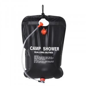 Dus portabil pentru camping, capacitate 20l, supapa, maner