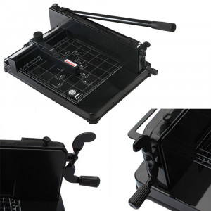 Ghilotina manuala format a3+, 400 coli, ghidaj, sistem metalic fixare hartie, heavy duty, bright office - Img 3
