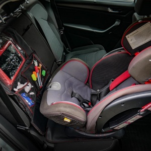 HUSA PROTECTIE PENTRU SCAUN AUTO COPII CU BUZUNAR TABLETA - Img 12