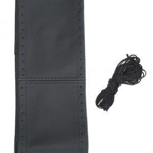 HUSA VOLAN CU SNUR PIELE NATURALA NEGRU 42-43 cm - Img 4