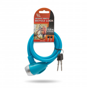 Lacăt pt. bicicletă tip cablu de oţel Ø10 mm - Img 2