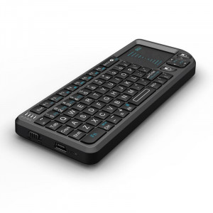 Mini tastatura wireless smart tv, pc, tableta, xbox 360, ps3, cu touchpad rii x1 - Img 3