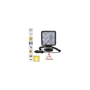 PROIECTOR DE LUCRU CU LED. PATRAT. LUMINA DIFUZA. BAZA MAGNETICA - Img 3