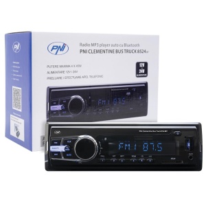 RADIO MP3 PLAYER AUTO PNI CLEMENTINE BUS TRUCK 8524BT RDS 4X45W 12V/24V CU SD, USB, AUX, RCA SI BLUETOOTH - Img 18