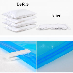 Sac pentru vidat transparent, reutilizabil, 80 x 110 cm, inchidere glisor - Img 5