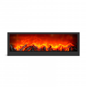Șemineu cu efect de flăcări LED - baterie / USB - 60 x 10 x 20 cm - Img 2