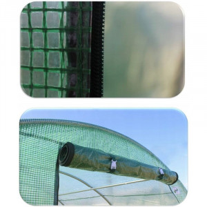 Sera tip tunel, 3.5x2x2 m, folie pe 140g/mp, cadru metalic, filtru uv4 - Img 6