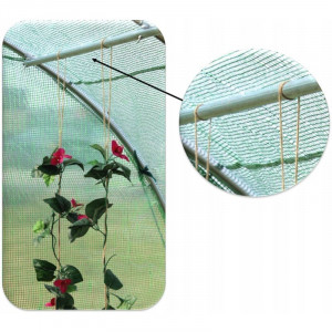 Sera tip tunel pentru gradina, 6x3x2 m, folie pe 140g/mp, filtru uv4, ferestre - Img 5