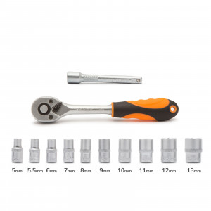 Set chei tubulare - 12 buc. - 1/4" - 5 - 13 mm - Img 4